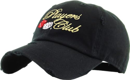 KBETHOS Daddy Dad Hat Pineapple Vacation Baseball Cap Vintage Distressed Classic Polo Style Adjustable - color: Black Players Club Vintage
