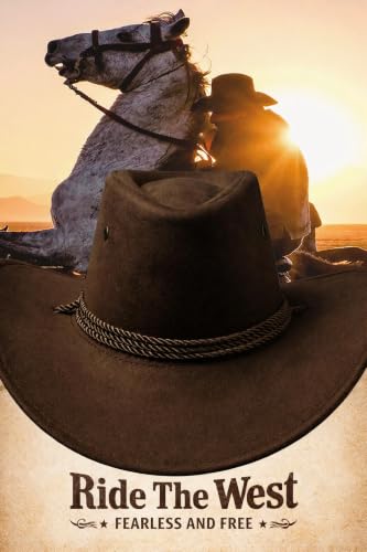 Classic Western Rolled-up Vegan Suede Cowboy Hat - color: Coffee