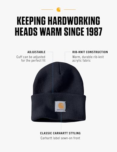 Carhartt Men's Iconic A18 Watch Cap Beanie - color: Navy
