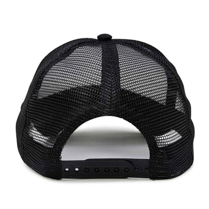 DALIX Two Tone Trucker Hat Summer Mesh Cap with Adjustable Snapback Strap - color: Black, size: One Size