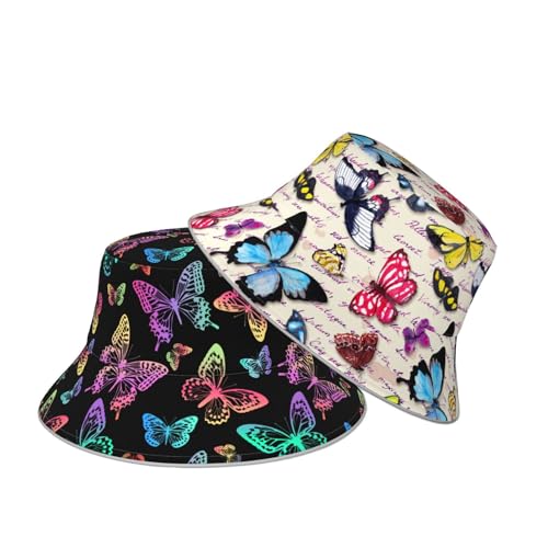 Bucket Hat double sided wearing for women men Summer outdoor fisherman hat - color: Ñõé«ãû³æ14