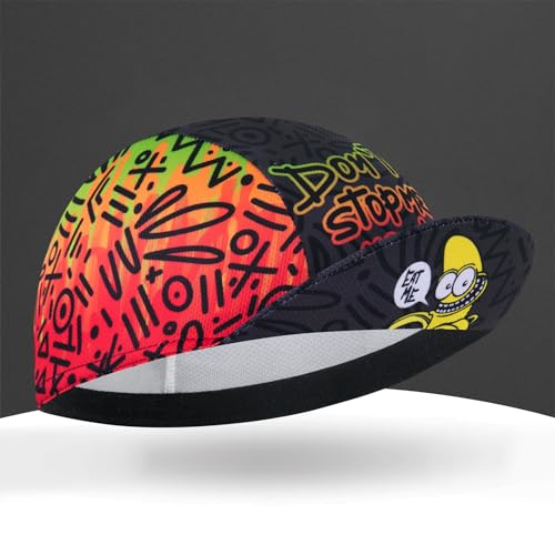 Cycling Cap for Man and Woman Cycling Hat Under Helmet-Polyester Breathable Sweat Absorbent - color: Go-18