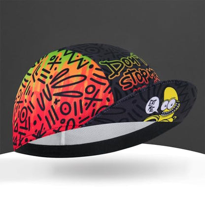 Cycling Cap for Man and Woman Cycling Hat Under Helmet-Polyester Breathable Sweat Absorbent - color: Go-18