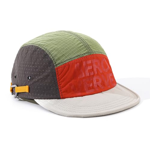 Short Brim Baseball Cap Soft Lightweight 5 Panel Hats Multi Color Quick Dry Summer Hat Waterproof Snapback Cadet Cap - color: Mg-dym2601-green