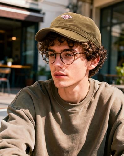 CLAPE Soft Brim Dad Hat, Classic Baseball Cap with Short Bill Cotton Camp Hat Trucker Cap for Sun Protection, Adult Chill Cap - color: Bb5-khaki