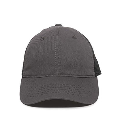 Outdoor Cap Garment Washed Meshback Cap - color: Charcoal/Black