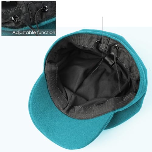 Sumolux Women Beret Newsboy Hat French Cap Classic Winter - color: Turquoise
