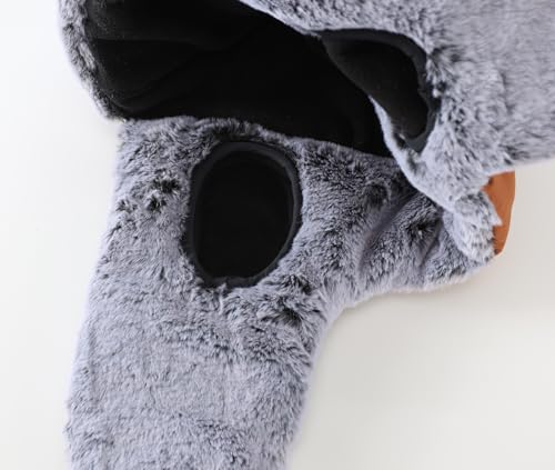 Connectyle Men's Trapper Hat with Faux Fur Linning Eskimo Windproof Winter Warm Hats Ushanka Hunting Hat - color: Caramel