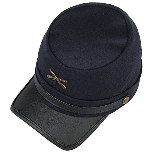 Lipodo Northern States Cap Men - Union Army Cap Made with Wool - Peaked Cap American Civil War - Summer/Winter - - color: Blue, size: Large
