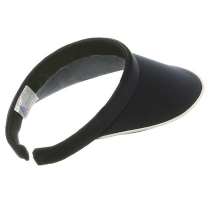 Piping Clip On Visor - color: Navy