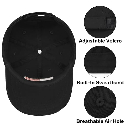 qikqik Baby Baseball Cap Toddler Baseball Hat Baby Ball Cap Toddler Hats for Boys Girls Cotton Infant Caps Kids Trucker Hat - color: Black With Usa Red/White/Blue Flag, size: 6-24 Months