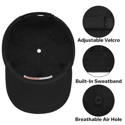 qikqik Baby Baseball Cap Toddler Baseball Hat Baby Ball Cap Toddler Hats for Boys Girls Cotton Infant Caps Kids Trucker Hat - color: Black With Usa Red/White/Blue Flag, size: 6-24 Months