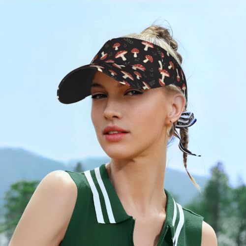 Leopard Print Sun Visor Hat Adjustable Sports Beach Cap for Men Women - color: 11