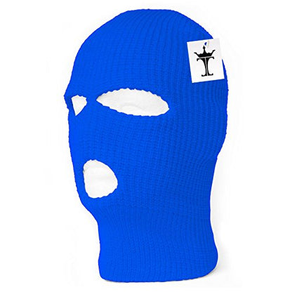 TopHeadwear's 3 Hole Face Ski Mask - color: Royal
