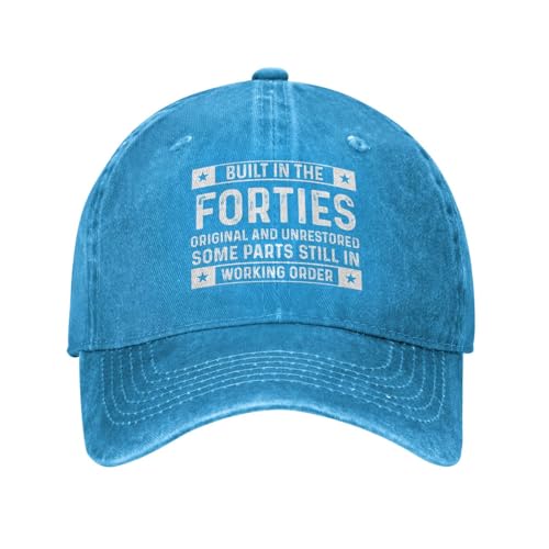 Built in Forties Original and Unrestored Some Parts Hat Women Dad Hat Trendy Hat - color: Blue
