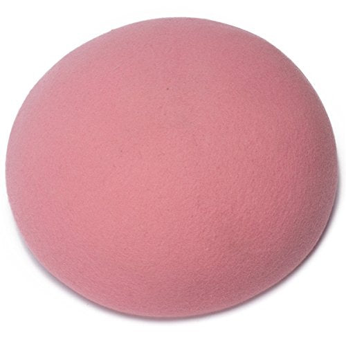 Cute Wool Felt Pillbox Hat Millinery Round Fascinator Base Craft Supply A048 - color: Pink