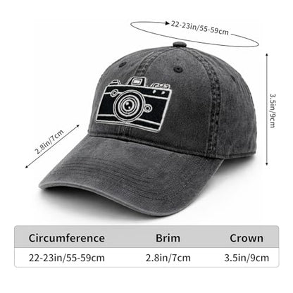WOAIDY Embroidered Baseball Cap for Men & Women - color: Camera