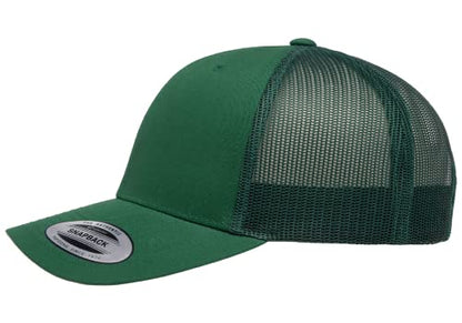 L2K Classics Plain Trucker Mesh Cap Baseball Cap - Mens Hats Trucker Hats for Men - color: Evergreen