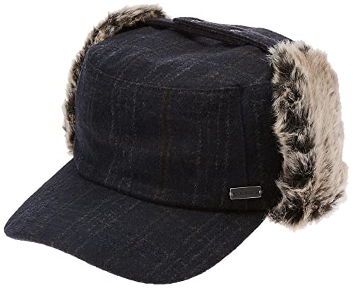 Jeff & Aimy Unisex Winter Earflap Trapper Hunting Ski Hat Baseball Cap 54-62CM - color: 92680-navy, size: XX-Large