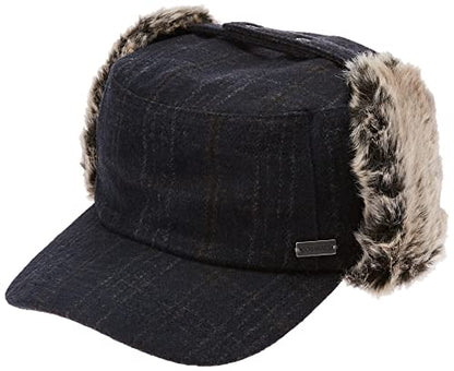 Jeff & Aimy Unisex Winter Earflap Trapper Hunting Ski Hat Baseball Cap 54-62CM - color: 92680-navy, size: Large