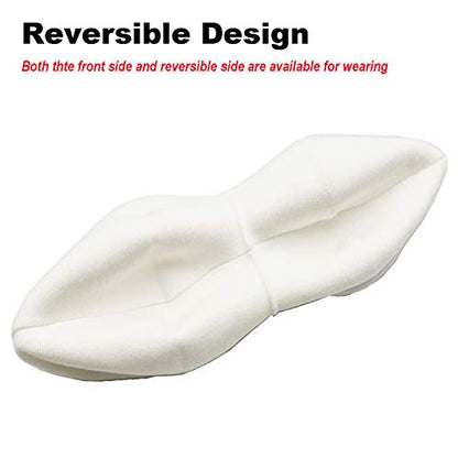 Wheebo Reversible Solid Color French Beret Hat for Women and Girls - color: White