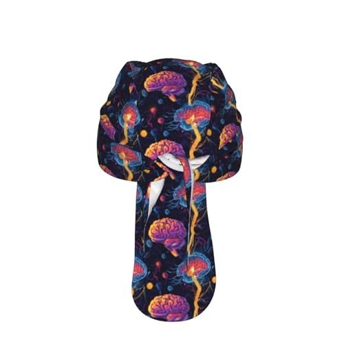 Adjustable Cycling Cap, Quick Dry Sports Bandana Skull Cap Helmet Liner - color: Human Brain Neurology Brains Cells