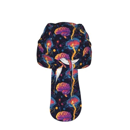 Adjustable Cycling Cap, Quick Dry Sports Bandana Skull Cap Helmet Liner - color: Human Brain Neurology Brains Cells