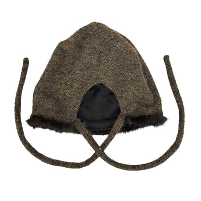 Women Winter Fleece Beanies Hat with Ear Flaps Soft Warm Crochet Skull Cap - color: B Coffee