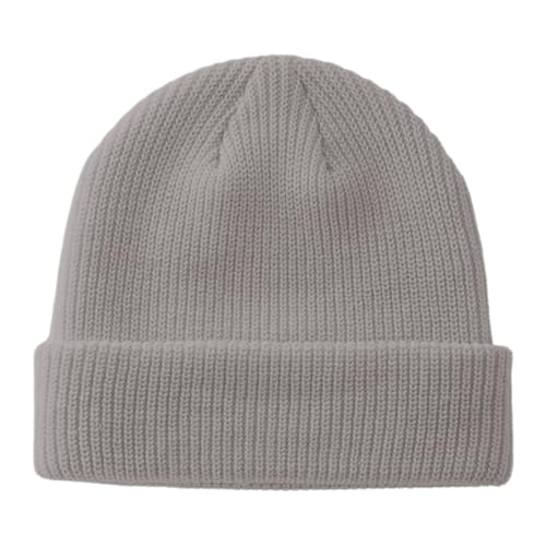 Trawler Beanie Winter Hats Fisherman Beanie for Men Women Knit Cuff Unisex Roll Up Edge Skull Cap JILANI X Edition - color: Voilet
