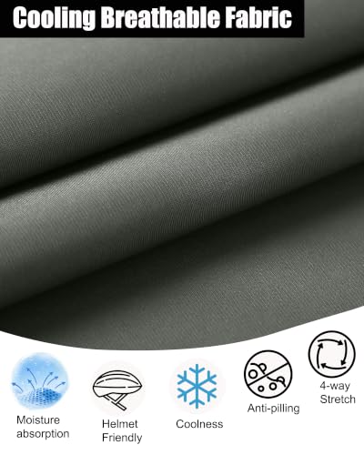 Cooling Skull Cap Cycling Motorcycle Hard Hat Helmet Liner Men - color: 3pcs (Black+light Gray+white)