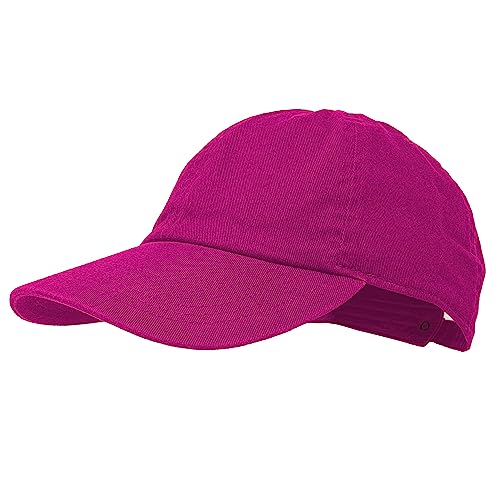 Glory Max 100% Cotton Baseball Cap Classic Plain Low Profile Golf Dad Hat Buckle Adjustable - color: Hot Pink