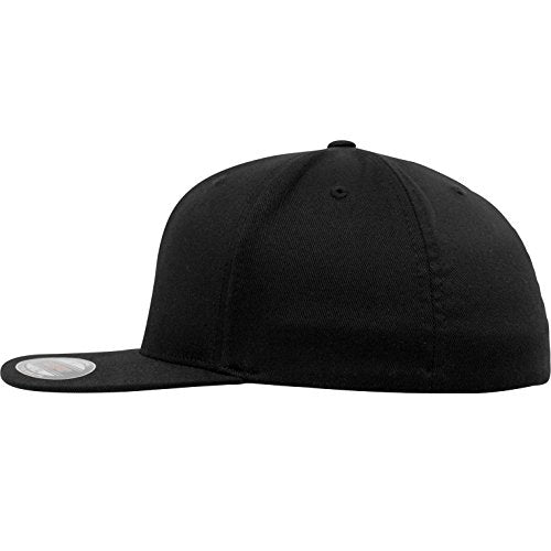 Flexfit Two-Tone Stretch Mesh Fitted Cap Hat - color: Black, size: Large-X-Large, style: Flexfit Flat Visor