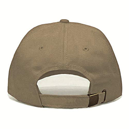 Airplane Baseball Hat, Embroidered Dad Cap, Unstructured Soft Cotton, Adjustable Strap Back (Multiple Colors) - color: Khaki