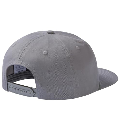 BASSDASH Embroidered Soft Top Flat Brim Duck Hat Snapback Cap for Hunting, Fishing, and Outdoor Activities - color: Grey/Sunset Fishing