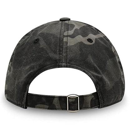 JPAK Two Tomatoes Premium Dad Hat Embroidered Cotton Baseball Cap Vegetables Embroidery - color: Black Camo