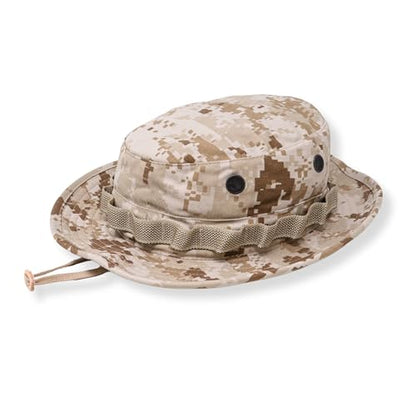 US Military Surplus GI Water Repellant Boonie Hat, Made in USA - color: Desert Marpat, size: 7