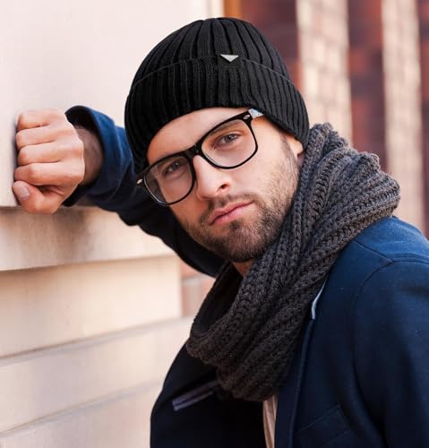 Wmcaps Winter Knitted Beanie for Men Women, Fleece Lined Warm Hat - color: White