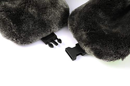 Winter Trapper Hats Ushanka Russian- Men Women Trooper Ear Flaps Hunting Face Masks Ski Snow Cold Weather - color: Black