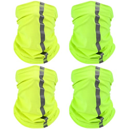 SATINIOR 4 Pcs Neck Gaiter Face Mask for Men - color: Bright Colors