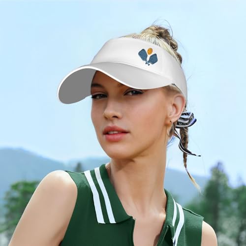 Embroidered Pickleball Visor Men Women,Gifts for Pickleball Lovers - color: White, style: Pickleball Sport