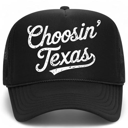 BROTHER TRUCKERS Choosin' Texas Distressed Mesh Back Hat - color: Black