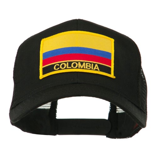 e4Hats.com South America Flag Letter Patched Mesh Cap - color: Colombia