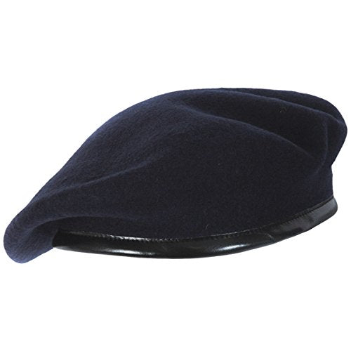 SILAK Iconic Parisian Beret – Army Style Cap, Che Guevara Inspired Fashion, Woolen French Beret Hat for Men and Women - color: Blue