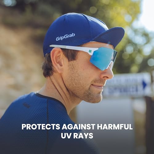 GripGrab Summer Cycling Cap - UV Protection Under-Helmet Bicycle Visor Hat - color: Navy, size: Small-Medium