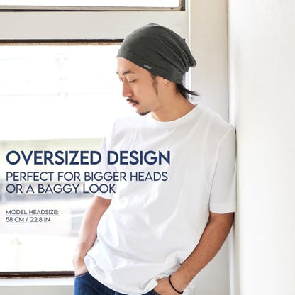 CHARM Cotton Summer Beanie for Men & Women - color: Navy