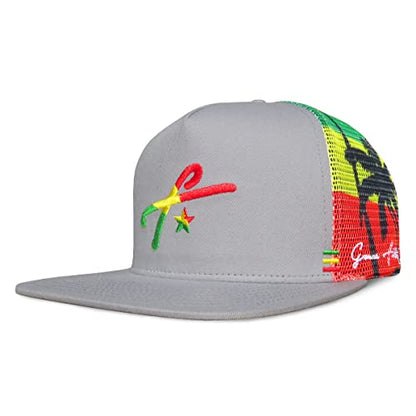 Grace Folly Trucker Hat for Men & Women. Snapback Mesh Caps - color: Rasta