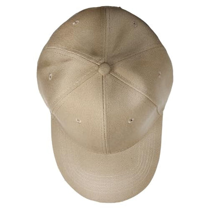 Falari Wholesale Bulk Lot 12-Pack Baseball Cap Adjustable Size Plain Blank Solid Color - color: Khaki