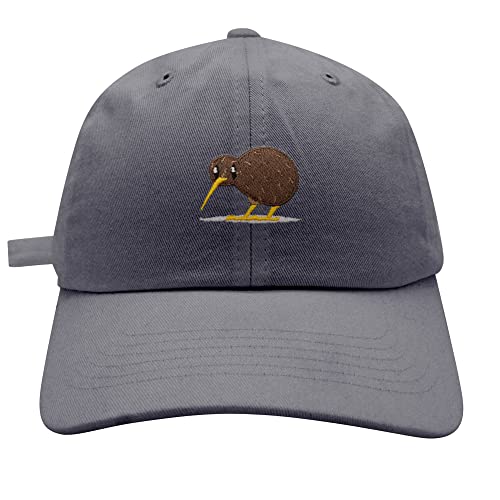 JPAK Kiwi Bird Baseball Cap Embroidered Cotton Dad Hat - Funny - color: Gray