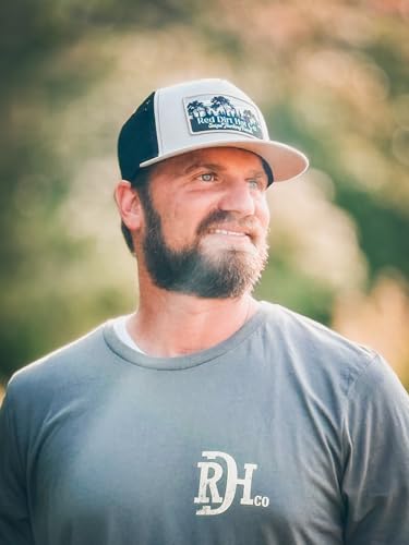 Red Dirt Hat Company Wildlife Hat | 5-Panel Western Adjustable Snapback Cap - color: Snipe Hunt - Silver/Black