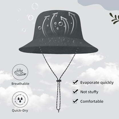 Durio Waterproof Bucket Hats for Woman UPF 50+ Sun Hat - color: Gray